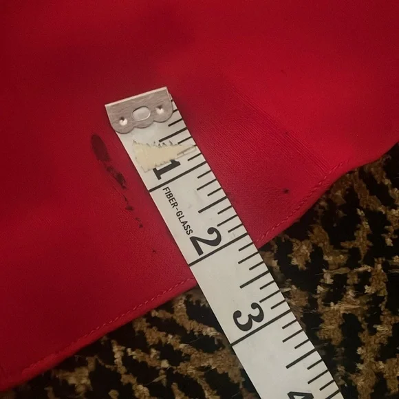 Badgley Mischka VINTAGE RED jersey gown size 8 - Picture 13 of 15